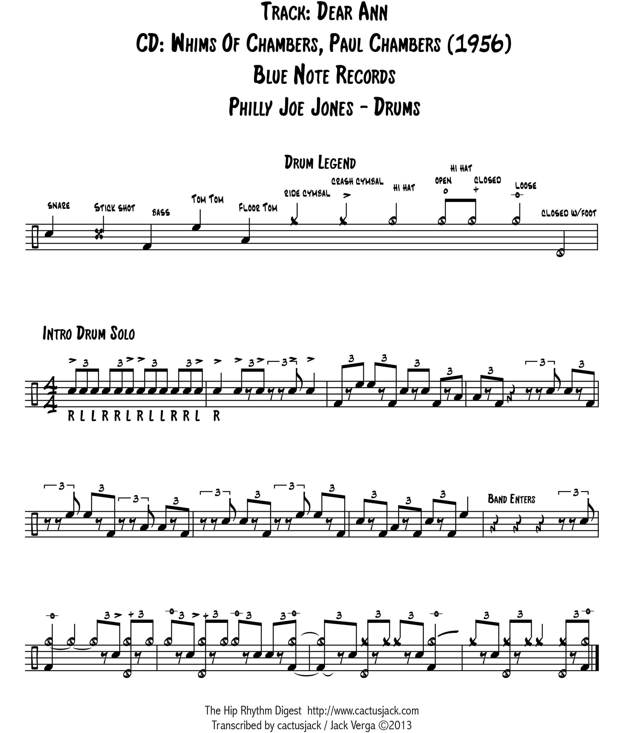 philly joe jones dear ann page 1