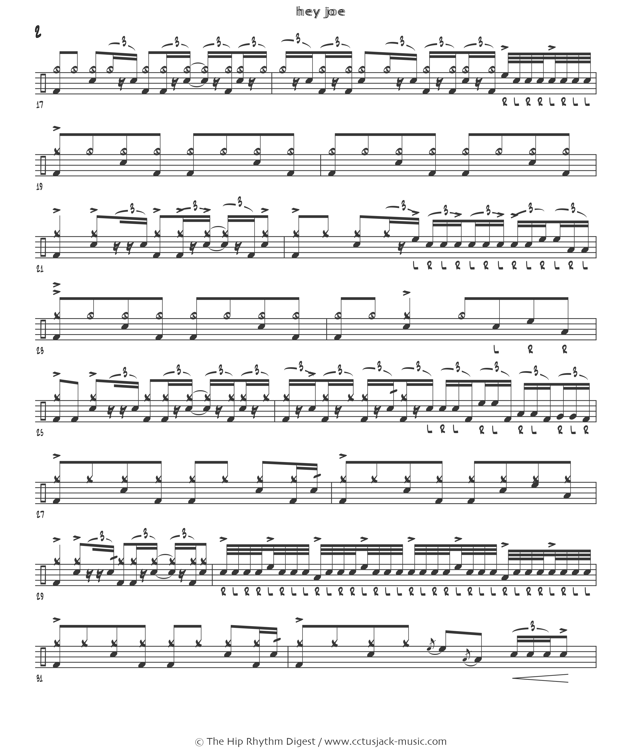 Hey Joe - Jimi Hendrix page2