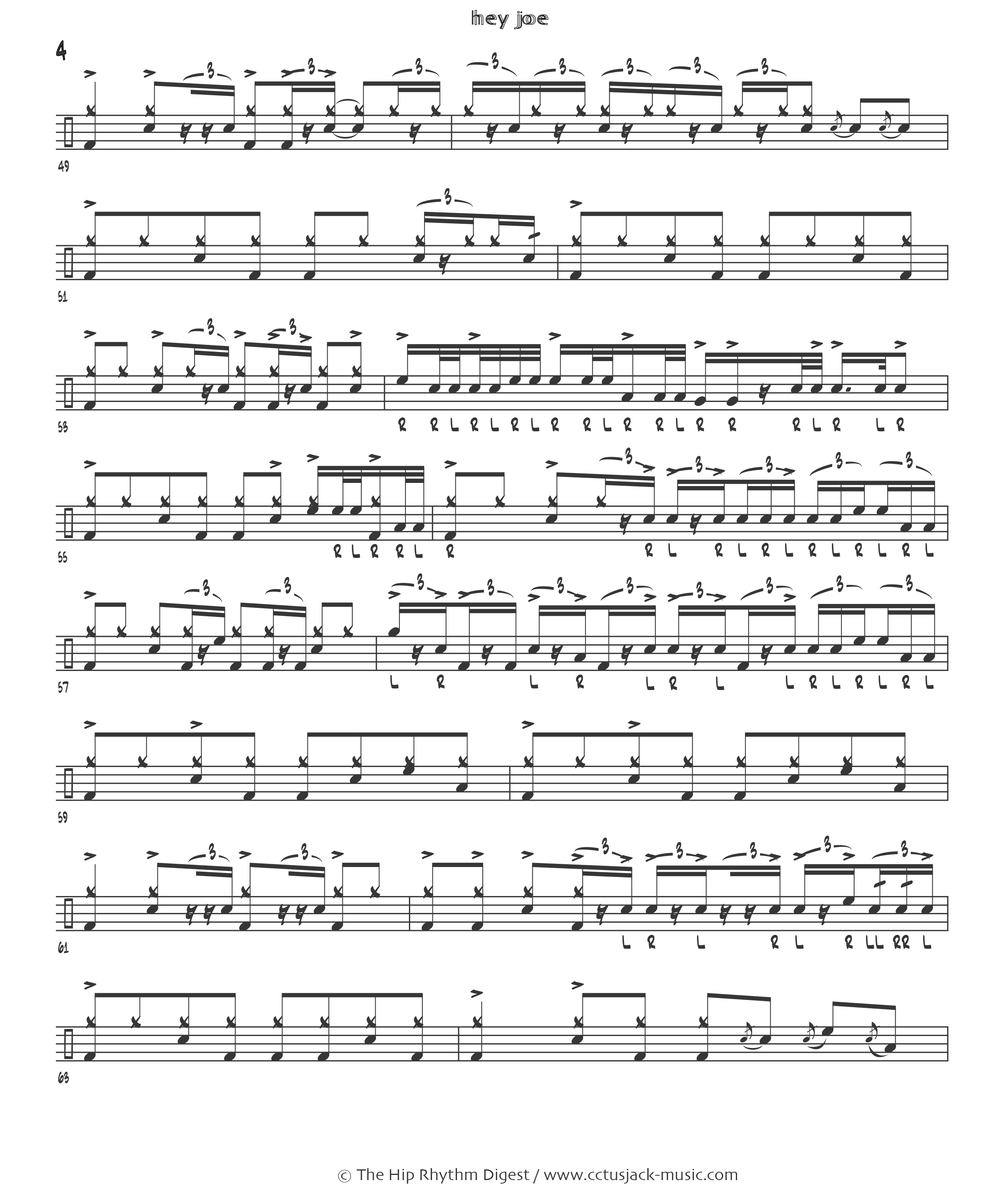 Hey Joe - Jimi Hendrix page4