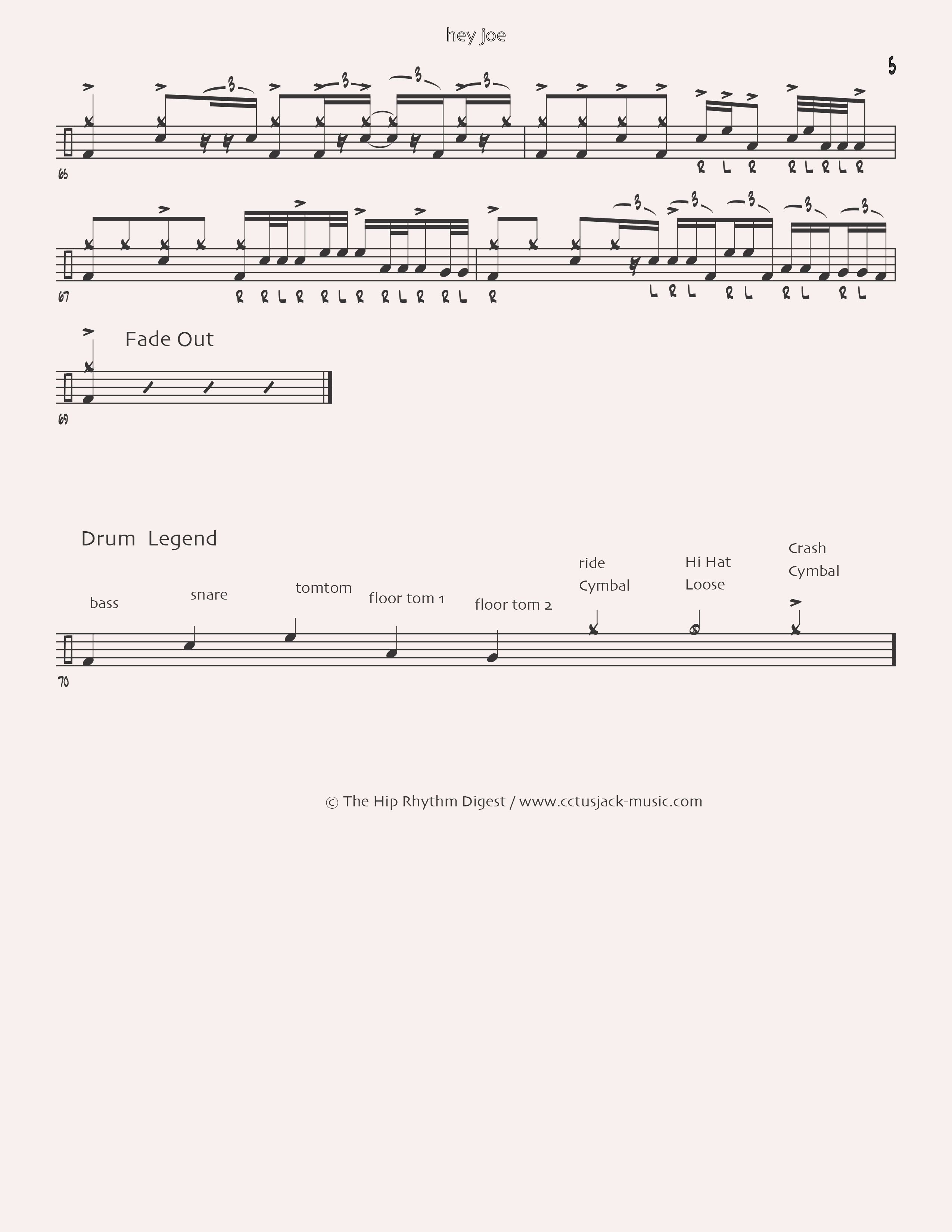 Hey Joe - Jimi Hendrix page5